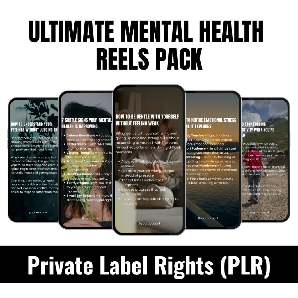 Ultimate Mental Health Reels Pack
